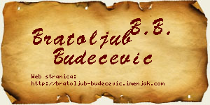 Bratoljub Budečević vizit kartica